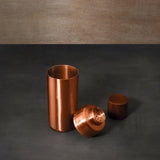 copper metal cocktail shaker - ellementry