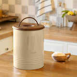 Grain Storage Barrel with Wooden lid - ellementry
