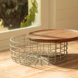 Twine Wire Basket (Round) - ellementry