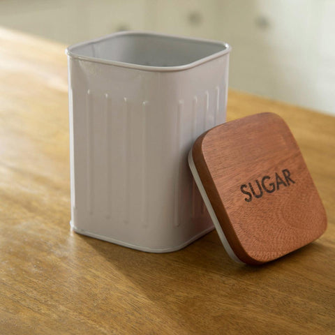Foursquare coffee container with wooden Lid - ellementry