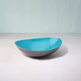 teal metal-enamel fusion bowl- large - ellementry