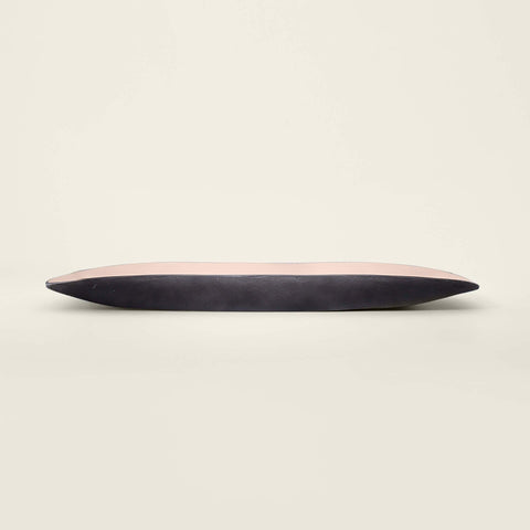 Pink Metal-Enamel Fusion Platter - ellementry