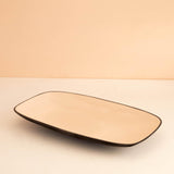 Pink Metal Platter With Enamel - ellementry