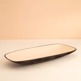 Pink Metal Platter With Enamel - ellementry