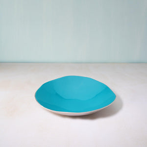 Teal Metal-Enamel Fusion Platter- Large
