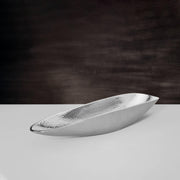 Silver Hammered Metal Platter