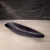 black hammered metal platter - ellementry