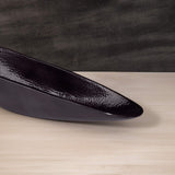 black hammered metal platter - ellementry