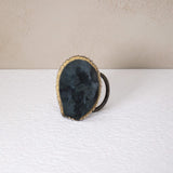 inky round metal napkin ring - ellementry