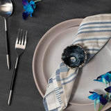 Inky Coral Metal Napkin Ring - ellementry