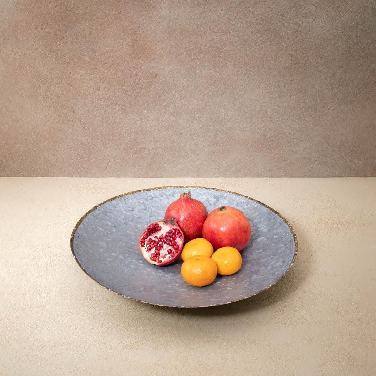 silver metal platter - ellementry