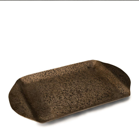 Metal Tray Lrg Bronze - ellementry