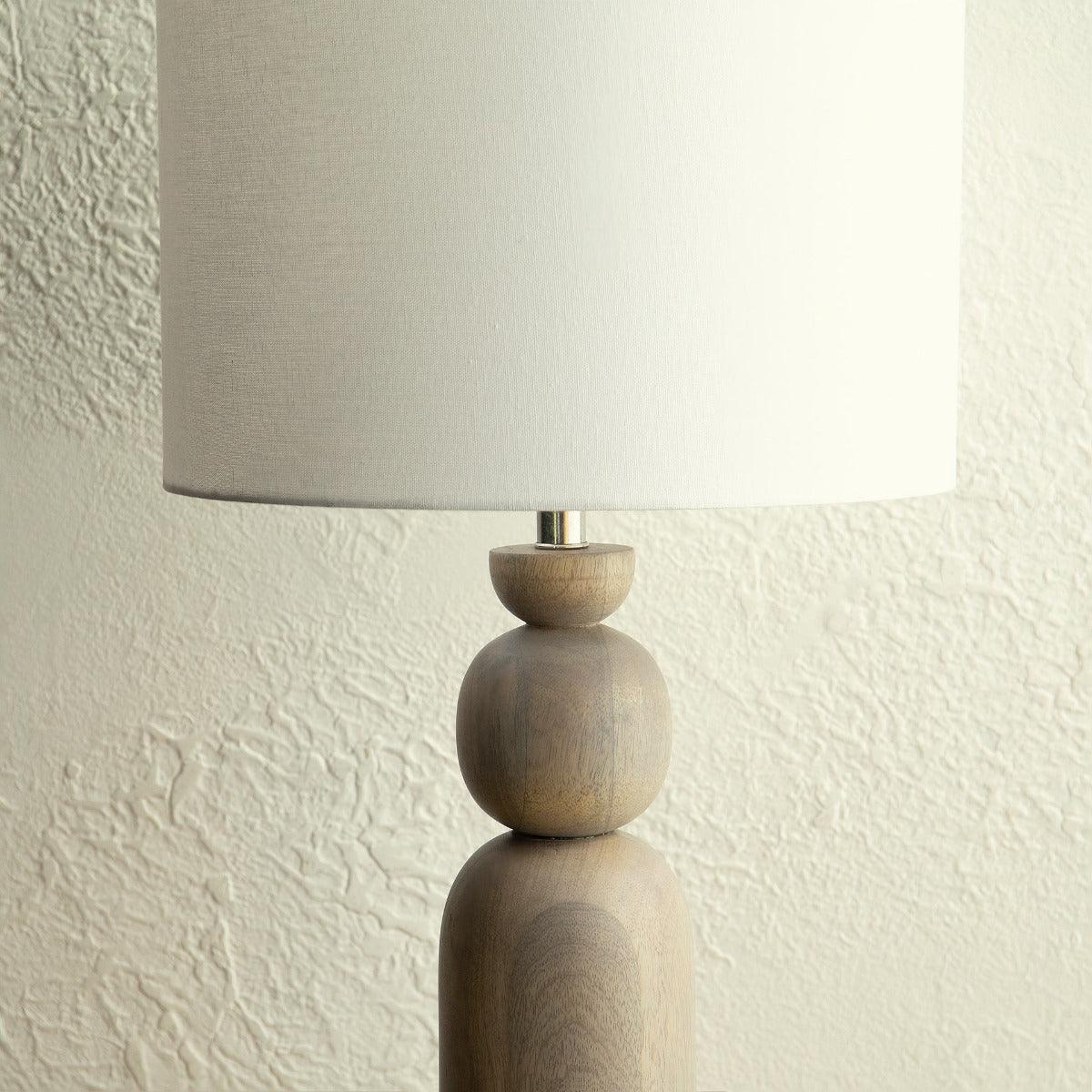 Tall Boy Mango Wood Table Lamp