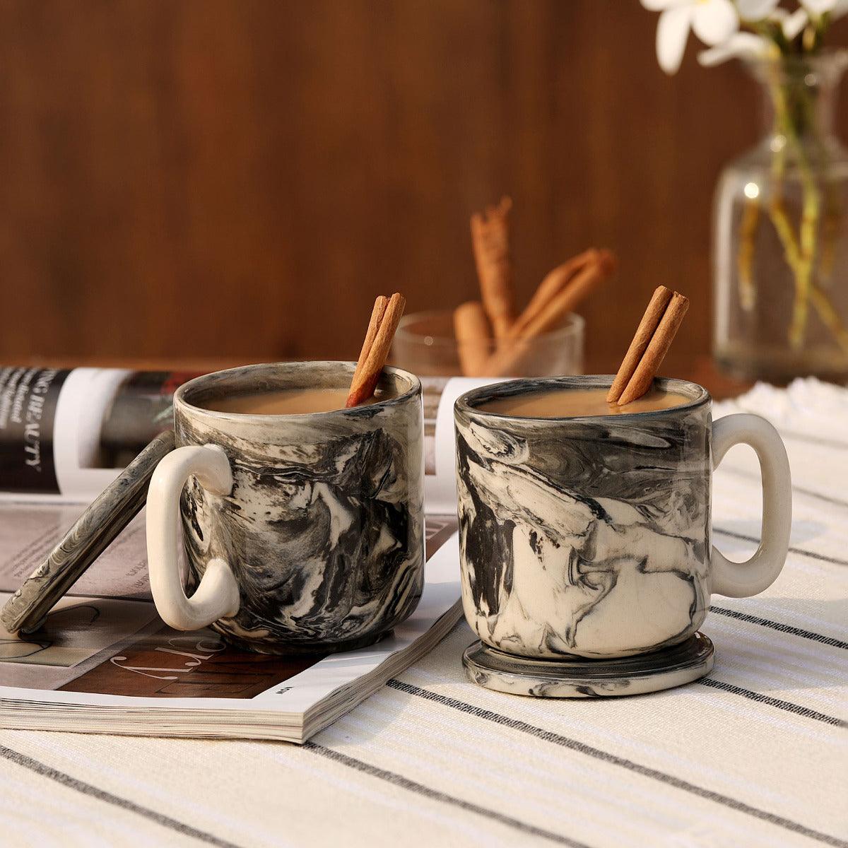 Carbon Ceramic Mug Set of Two