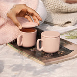 Peach Life Ceramic Mug Set of Two - ellementry