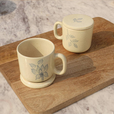 Fiore Ceramic Mug Set of Two - ellementry