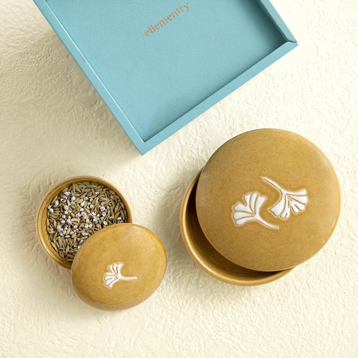 Aria Trinket Box Set of Two (Large & Small)