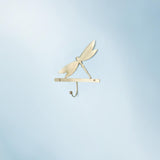 gold metal butterfly wall hook - ellementry