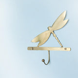 gold metal butterfly wall hook - ellementry