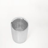 Glossy Silver Metal Wine Cooler - ellementry