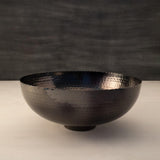 Black Fluted Metal Bowl - ellementry