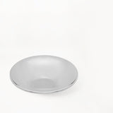 Glossy Silver Metal Serving Bowl - ellementry