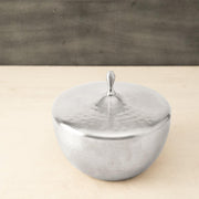 SS Bowl W/Lid Matt Silver