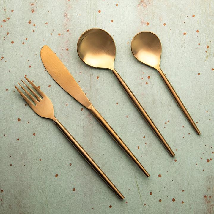 Aura Gold Cutlery Set of Four