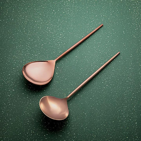 Aura Rose Gold Serving Set of Two - ellementry