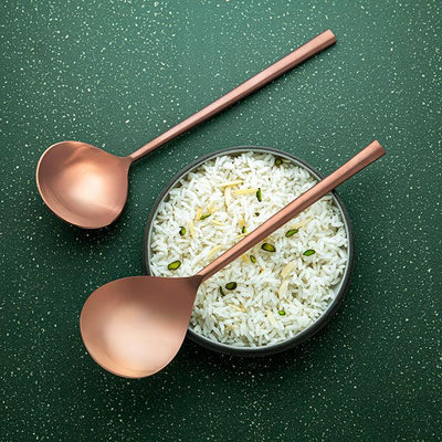 Enigma Rose Gold Serving Set Of Two - ellementry