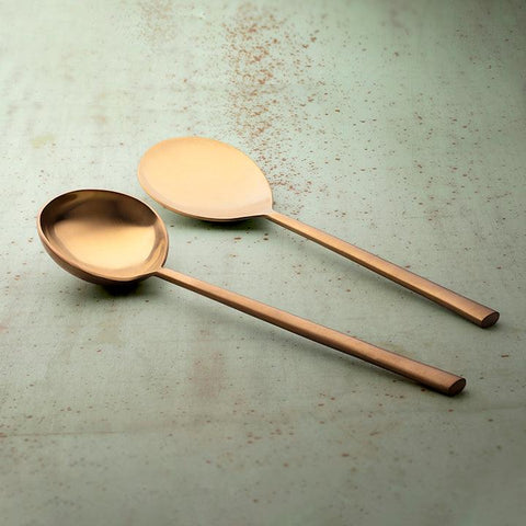 Enigma Gold Serving Set Of Two - ellementry