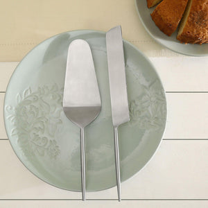 Aura Silver Cake Set Of Two