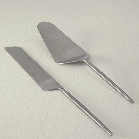 aura silver cake set of two - ellementry