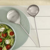 aura silver serving set of two - ellementry