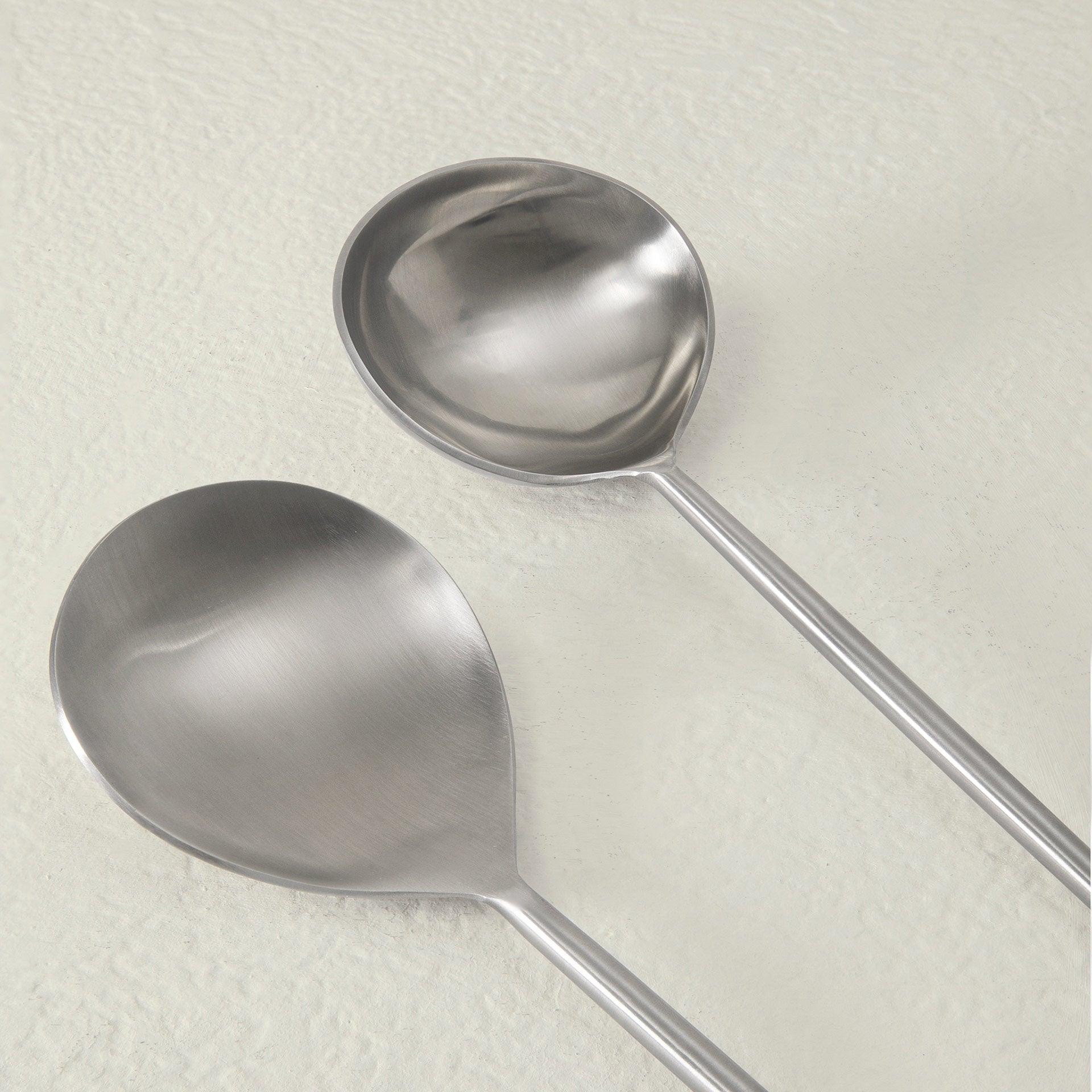 aura silver serving set of two