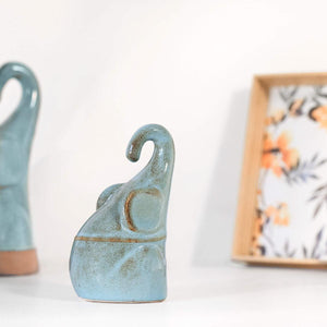 Aqua Rustic Ceramic Minikin(small)