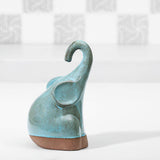 Aqua Rustic Ceramic Minikin(Large) - ellementry