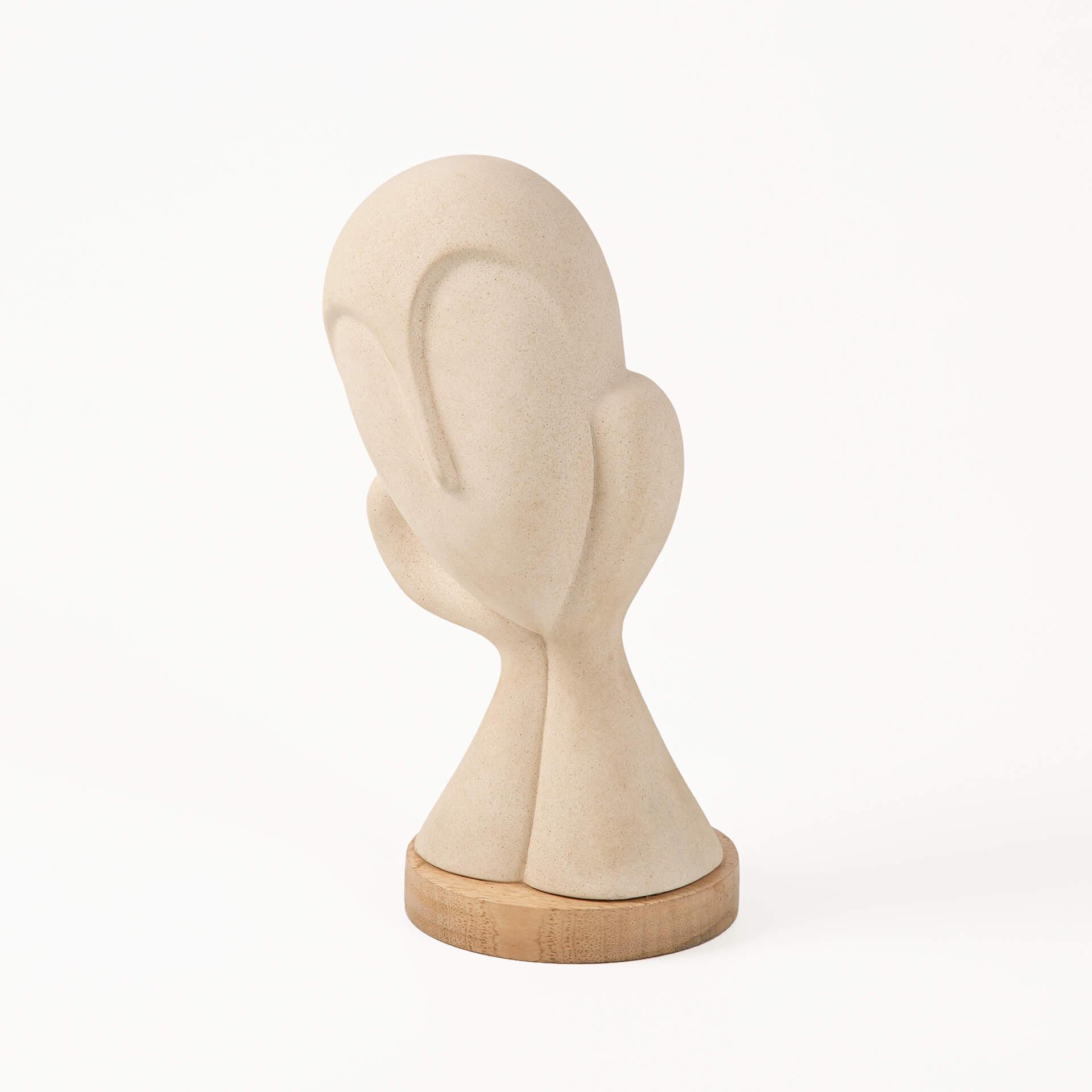 Spellbound Face Ceramic Sculpture