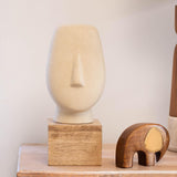 Firm Face Ceramic Sculpture - ellementry