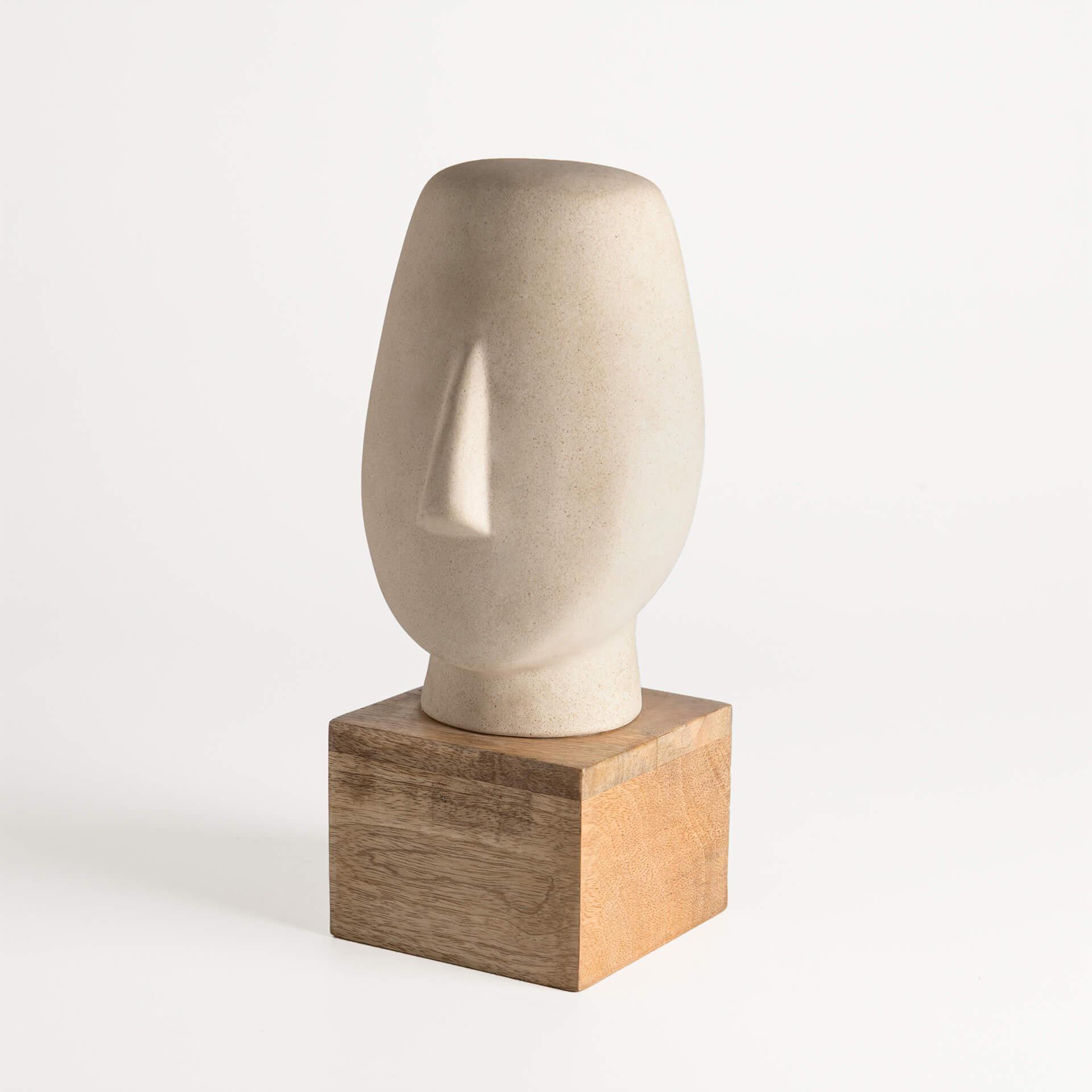 Firm Face Ceramic Sculpture