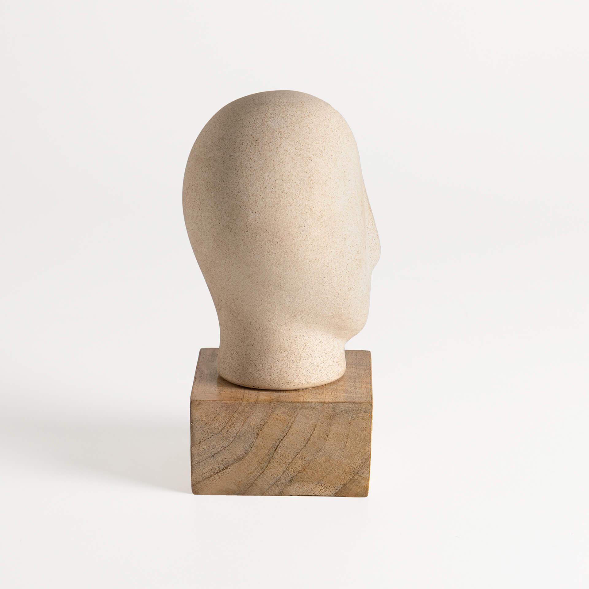 Calm Face Ceramic Sculpture
