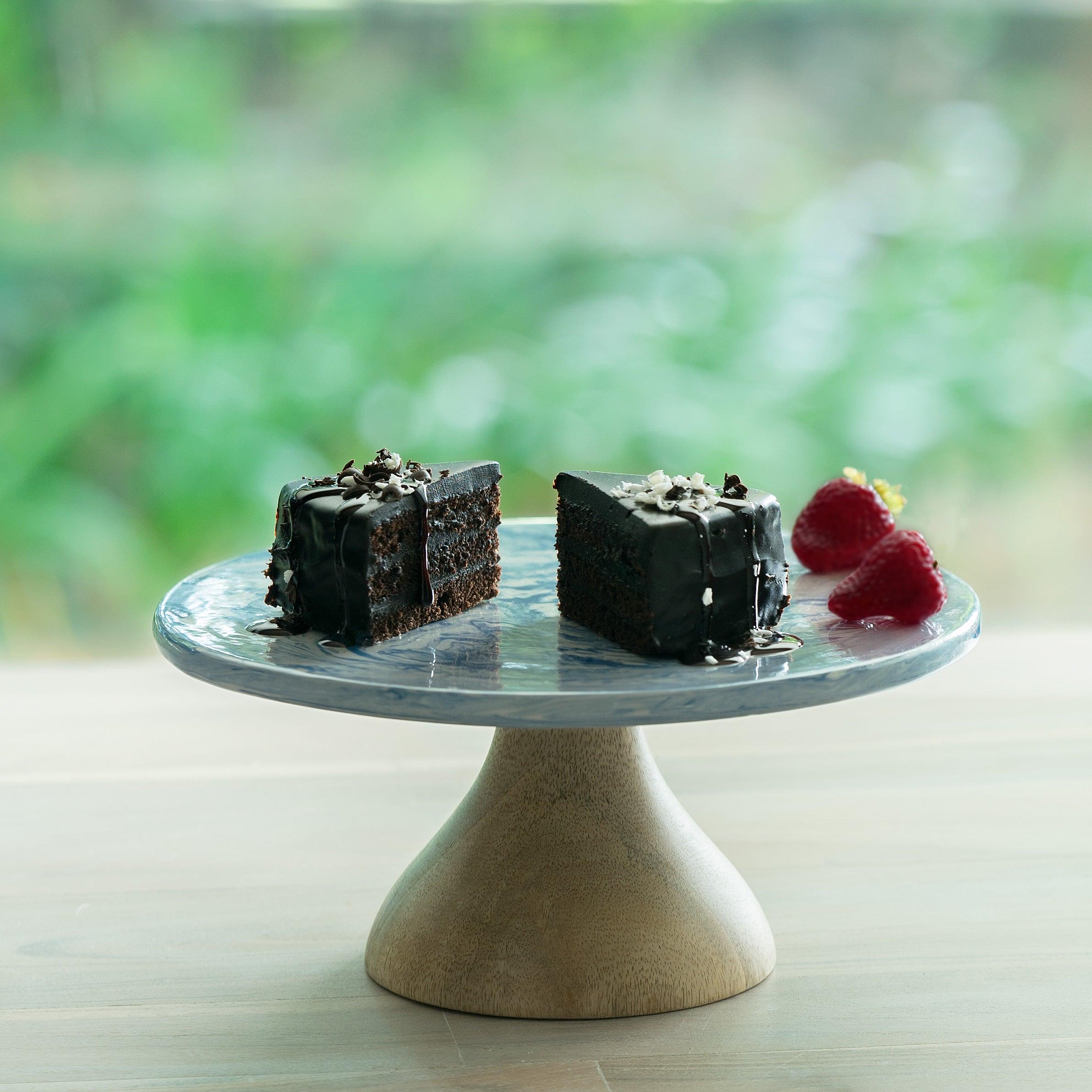 the earth ceramic cake stand