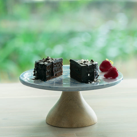 the earth ceramic cake stand - ellementry