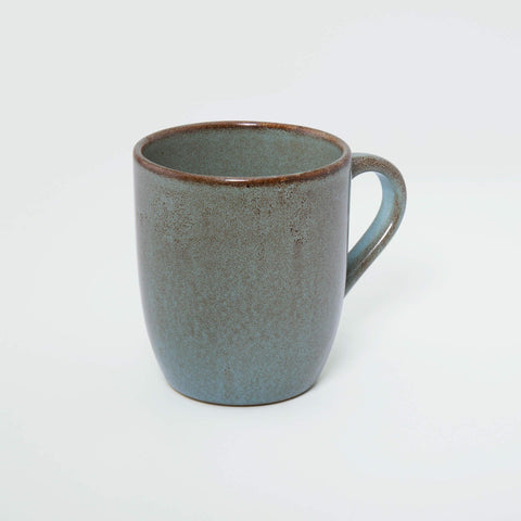 aqua rustic ceramic mug - ellementry