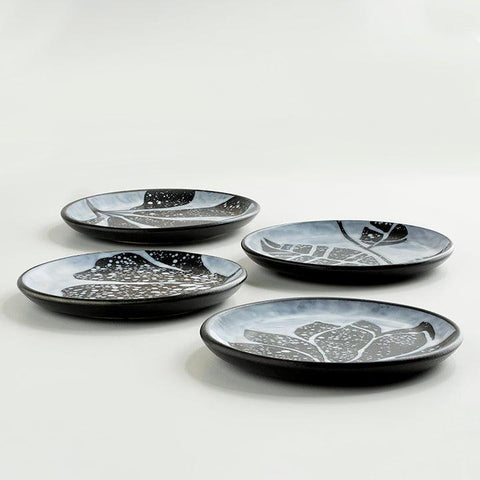 Eclipse Ceramic Dessert Plate Set of 4 - ellementry