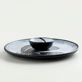 Eclipse Ceramic Chip & Dip Platter - ellementry