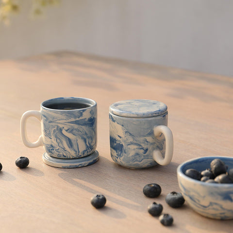 The Earth Ceramic Mug Set of Two - ellementry