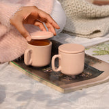 Peach Life Ceramic Mug Set of Two - ellementry