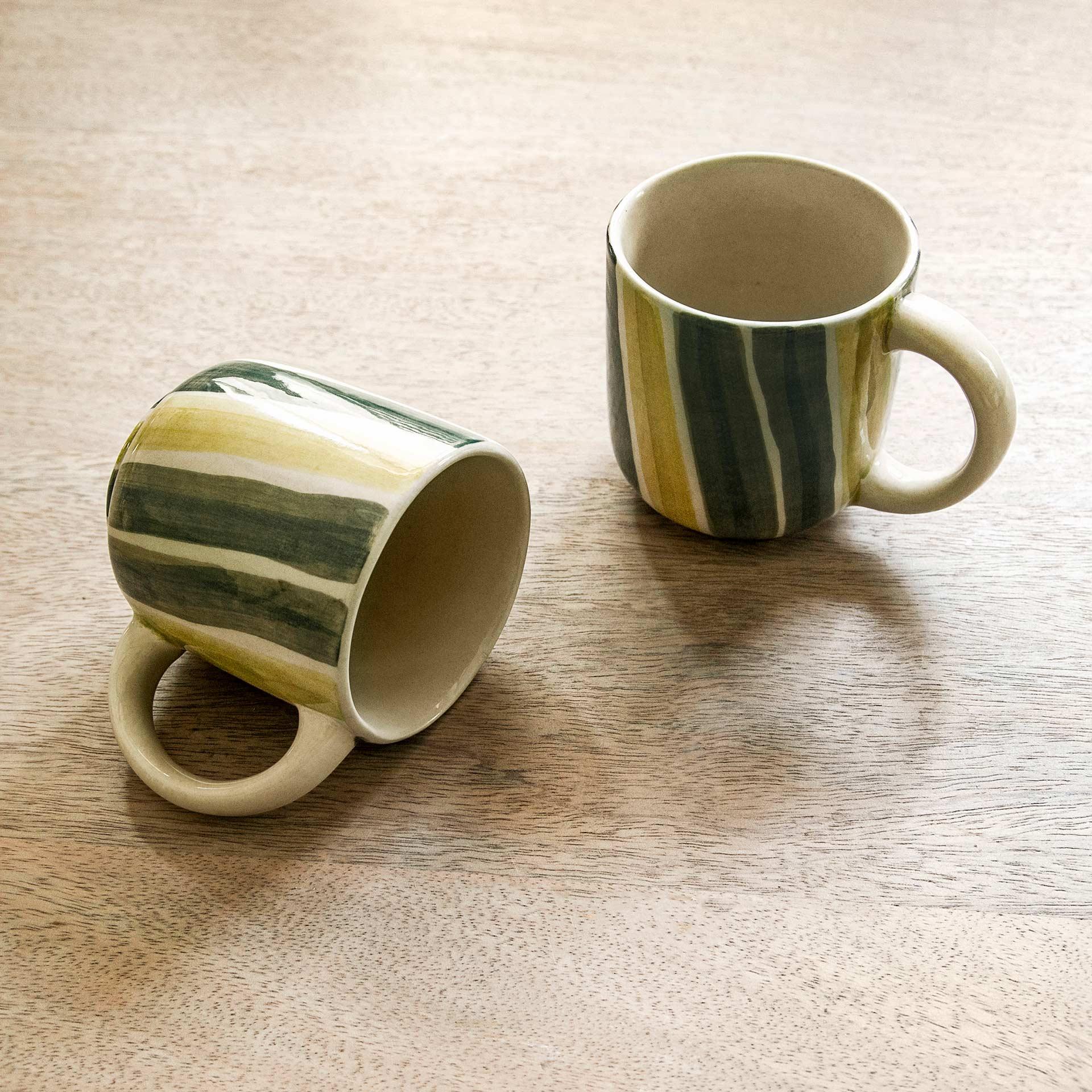 Olive Coffee Mug Set of 2