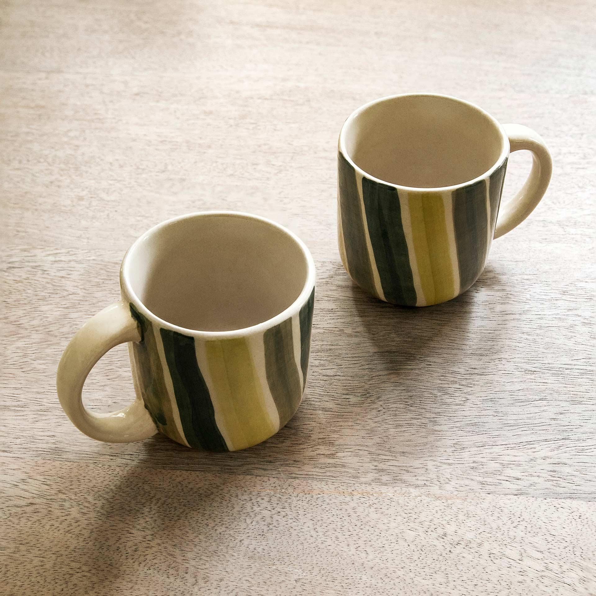 Olive Coffee Mug Set of 2
